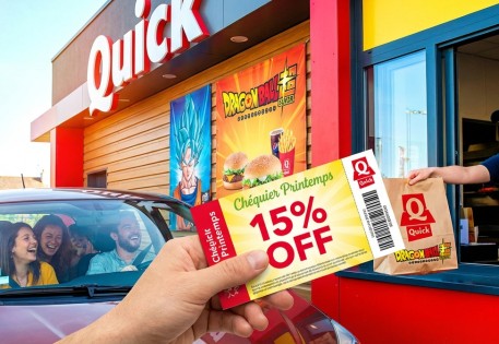 15% de réduction sur votre commande chez Quick Z.I. de Kargaradec, à BREST