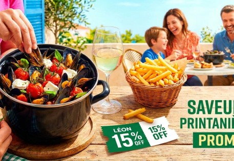 Bénéficiez de 15% de remise sur votre addition chez Léon Saint-Priest et Meyzieu