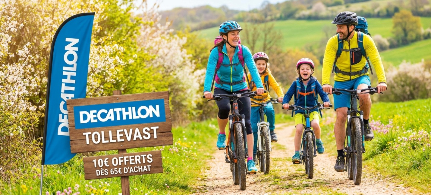 Profitez de 10€ offerts dans votre Decathlon Tollevast