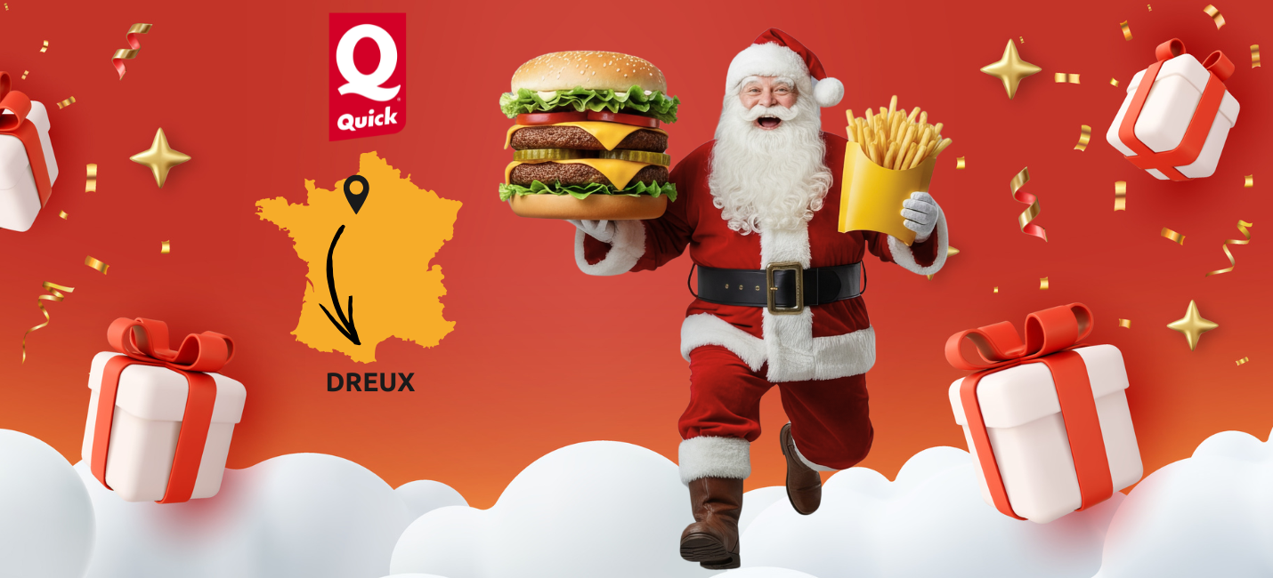 Alerte ! -20% sur TOUT votre Quick à Dreux. Ne ratez pas ça !