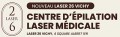 Code promo et bon de réduction Laser 26 VICHY : Jusqu'à 3 séances offertes