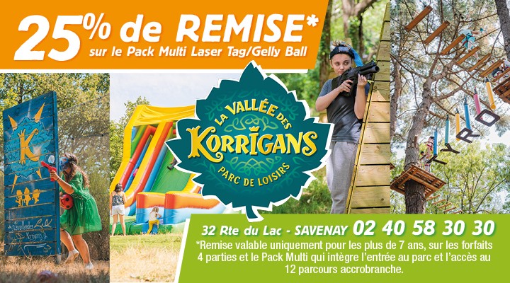 25% de réduction sur le Pack Multi Laser Tag / Gelly Ball